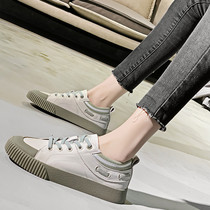Leather white shoes women 2020 Spring New Korean version of Joker students casual sneakers fashion shoes X0311