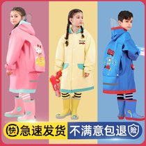 Childrens raincoat Boys long full body raincoat Girls with school bags waterproof clothing primary school rain gear 2021 new