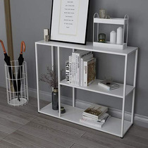 Nordic Creative Bookshelves Modern Office Racks Home Living Room Bedrooms Bedrooms Close To Wall Iron Art Deco Strips Narrow Tables