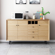 Solid wood dining side cabinet modern minimalist wine cabinet close by wall integrated home dining room Cupboard Living Room Side Cabinet Locker lockers