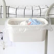 Student dormitory can be hung trash can bedroom bedside wall-mounted storage box with clean sanitary paper basket