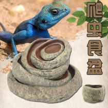 Climbing structure Pet resin Climbing pet Water basin Reptile feeding basin Lizard Land turtle Feeding horned frog Bath lizard Palace guard