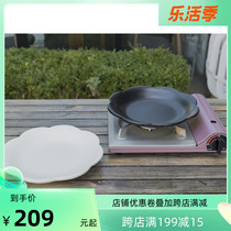 Kookugawa Machi House Japan Original Clothing Import Wan Ancient Burn Flowers Type Heat Resistant Pottery Plate Baking Pan Fried Vegetable Steak Pasta Frying Pan