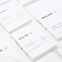 Simple NOTE FOR Basic Handbook Journal A5A6 Square Horizontal Line Notepad Core Notebook Stationery