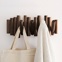 Canadian umbra solid wood log pete hooked rack hanging clothes creative clothes on wall