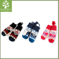 kk tree 2021 autumn and winter New Baby knitted wool gloves hanging neck gloves autumn and winter men and women gloves 01