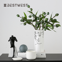 Eucalyptus zombie fruit simulation plant Bouquet decoration home dining table living room flower setting flower flower flower art decoration creative