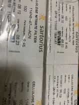 Sartorius Sydolis nitrocellulose filter membranes 114H6-47-ACN 0 45um100 sheet box