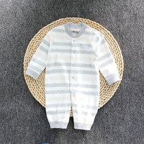 Baby clothes baby jumpsuit spring and autumn cotton long sleeve newborn ha clothes climbing clothes autumn winter pajamas 0-2 years old