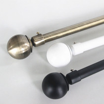  Special offer custom Roman pole Curtain pole black white bronze round head high carbon steel American Nordic Roman pole