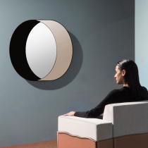 Entrance mirror decoration mirror wall wall hanging mirror Creative background wall Light luxury living room Dining room wall hanging simple