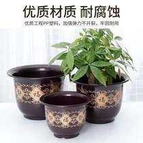Large plastic flower pot thickened household king size flower pot plastic pot special clearance orchid pot