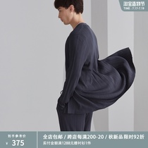 Magician-like ruffle craft Comfortable light spring mens Ice silk knitted cardigan jacket DAZ613