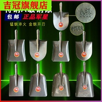 Thickened steel shovel shovel quenching manganese steel shovel Garden wooden handle tree shovel outdoor sharp coal agricultural shovel