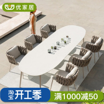 outdoor patio open air casual table and chairs combination outdoor terrace garden yang light room balcony single rattan chair three sets