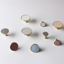 Creative Children Room Wardrobe Cabinet Door Drawer Pull Handle Pink Colored Desk Cabinet Round Handle Boy Girl