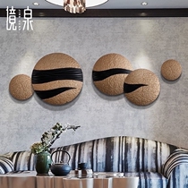 Quanquan New Chinese style Style Board Room Wall-mounted Living-room Xuanguan Wooden Wall Decoration Pendant Wood Art Wall Decoration Wall Decoration