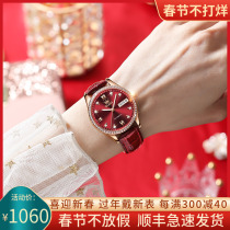 Swiss fashion temperament automatic watch womens mechanical watch waterproof famous brand womens watch belt top ten