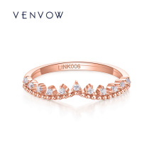 VENVOW Jewelry ORIGINAL DESIGN diamond ring female 18K COLOR gold diamond ring ROW diamond RING BIRTHDAY GIFT