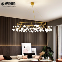 Nordic firefly tree branch living room led lamps Modern designer artistic creative personality restaurant bar chandelier