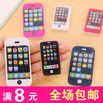 Cartoon cute eraser iphone Apple mobile phone Korean version of creative like leather primary school supplies small prizes