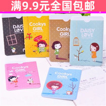  Full 9 9 creative cartoon double-sided card cover Transportation card bag ID card large capacity storage bag Passport bag