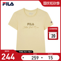 FILA FILA Fiele Womens Short Sleeve T-Shirt 2021 Spring Trend Fashion Leisure Sport Pullover Top t Simple ins