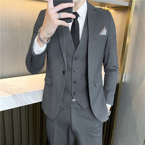 Mens western-style suit Korean version of the bridegrooms bridegroom wedding gown wedding gown casual business positive suit jacket tide