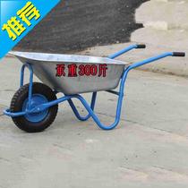 Wheelbarrow trolley construction site Garden transport sand soil small U cart garbage handling agricultural tools wheelbarrow bag q