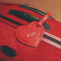 Leatherology Leather Luggage tag Custom Suitcase tag Pendant Luggage tag Creative Boarding pass