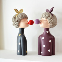 Cute bow blow bubble girl decoration girl childrens room decoration home window crafts decoration