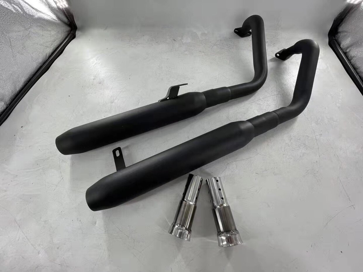 Bunda Jingira BD300 stainless steel exhaust retrofit double out low and heavy bass high turn not breaking sound