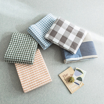 Bed hat single piece set of water washing cotton bed cover bed sheet solid color non-slip 1 5 meters 1 8m brown mattress protective cover