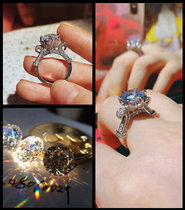 Shop owner Recommended Imported Super Shiny Diamonds 3 gr Widen Drilling Ring Luxury Crown Styling Ring Original Design