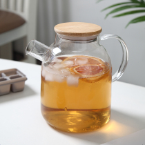 High temperature resistant household glass cold kettle cold kettle teapot personality net red large capacity juice pot beverage can be heated
