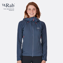 RAB Rui Po Vapour-rise Womens Coat Outdoor Lightweight Breathable Soft Shell 374g QVR-60