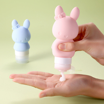 Japanese silicone Silicone Packaging Bottle Travel Cosmetics Small Sample Shampoo body lotion Bath Lotion leak-proof portable cute lotion empty bottle