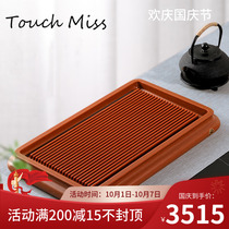TOUCH MISS Bakelite tea tray household kung fu tea set solid wood tray light luxury high grade German electric Bakelite tea table
