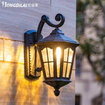 Hondele wall lamp European outdoor waterproof garden villa exterior wall lamp American balcony aisle gate courtyard light