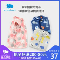 Li baby room childrens clothing men and women baby fleece vest waistcoat childrens casual zipper horse clip 2021 autumn