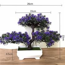 Plastic potted flowers placed on the refrigerator simulation fake flower decoration fresh desktop furnishings living room creativity