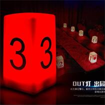 Lamps outdoor atmosphere free logo printing dining table bar light nightclub table lamp werewolf kill number light led hot sale