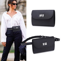 Pocket women fashion small double-layer Joker mobile phone bag jewelry store shopping guide work sales simple belt bag