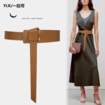 Belt womens fine decorative jumpsuit skirt shirt leather ladies thin belt simple Joker Korean version with sweater trend