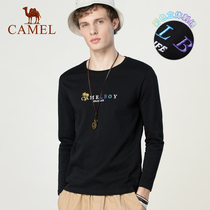 (Oda fan exclusive) camel mens autumn New Men cotton long sleeve t-shirt round neck base shirt