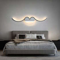 Nordic wall lamp led minimalist lines love wedding room personality designer background wall decoration bedroom bedside lamp