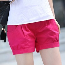 Shorts Women summer 2021 New Korean version size fat mm casual high waist cotton hot pants elastic waist slim bloomers tide