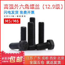 12 9 level outer hexagonal national standard screw high-strength bolt M5M6 * 10 12 12 20 20 25 30 35 40mm