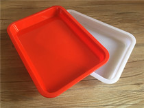Thickened plastic cold dish plate ice plate rectangular snack tray kindergarten cold dumpling plate cake plate