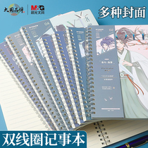 Morning light notebook spiral book simple ins wind coil book high face value B5 student wrong question book record book exquisite diary postgraduate study loose-leaf book A5 thickened personality creative stationery new